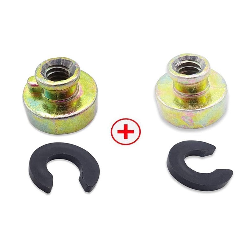 WeiSen 1/4"-20 Fender Rear Seat Bolts,2 PCS Screw and Nut Base Billet Hard Anodized Aluminum Compatible with Harley Touring Dyna Softail Sportster Fatbob Street Glide Road Glide 1986-2024 Black - Image 5